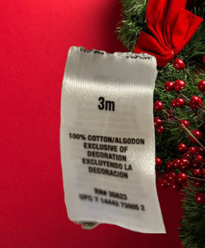 Festive Santa's Helper cotton baby bodysuit Christmas footie