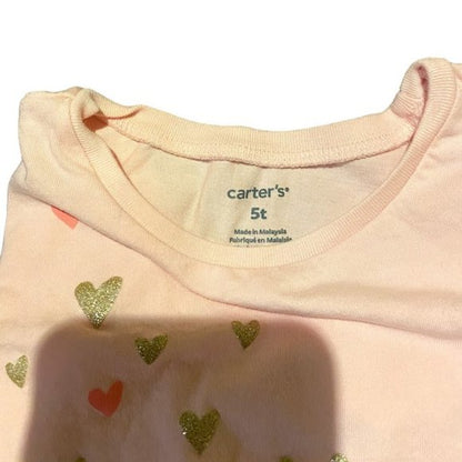 Featuring cute animal designs with glimmering hearts, this Carter's pull over top is perfect for your little fashionista