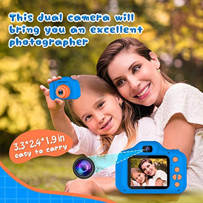 Seckton Upgrade Kids Selfie Camera, Boys Ages 3-9, HD Digital Video Cameras for Toddlers
