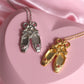 Ballet shoe pendant necklace is a beautiful addition to any collection