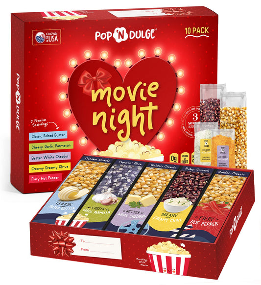 Movie Night Popcorn Gift Set for Valentines Day!