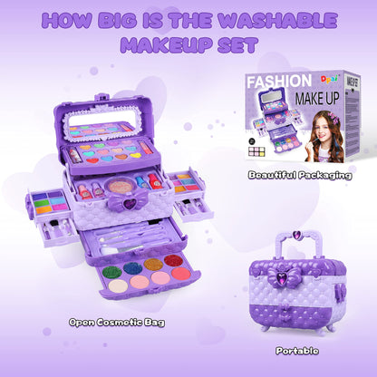 This 54pc girls makeup kit is a complete beauty set for hours of beauty fun
