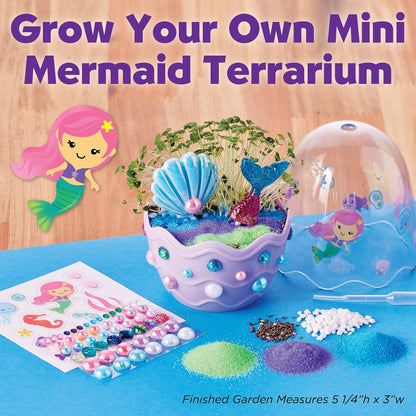 Create a miniature terrarium inside a mermaid-inspired egg