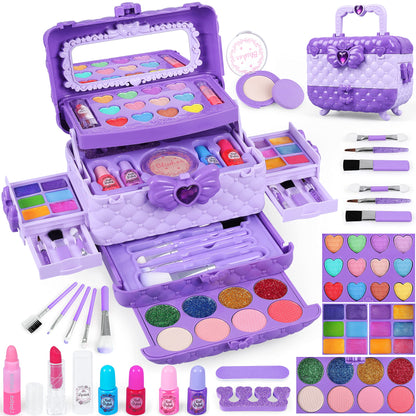 This 54pc girls makeup kit is a complete beauty set for hours of beauty fun