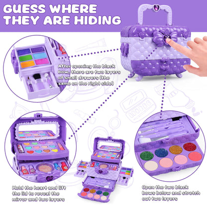 This 54pc girls makeup kit is a complete beauty set for hours of beauty fun